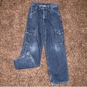 Vintage Size 14, women’s VW cargo jeans!